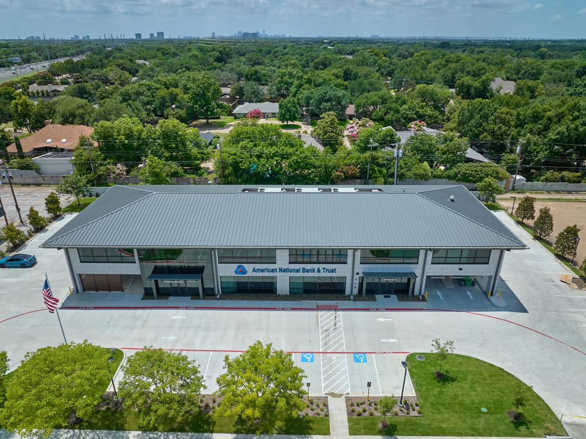 American National Bank & Trust — Banking & Finance plumbing project in Dallas, TX
