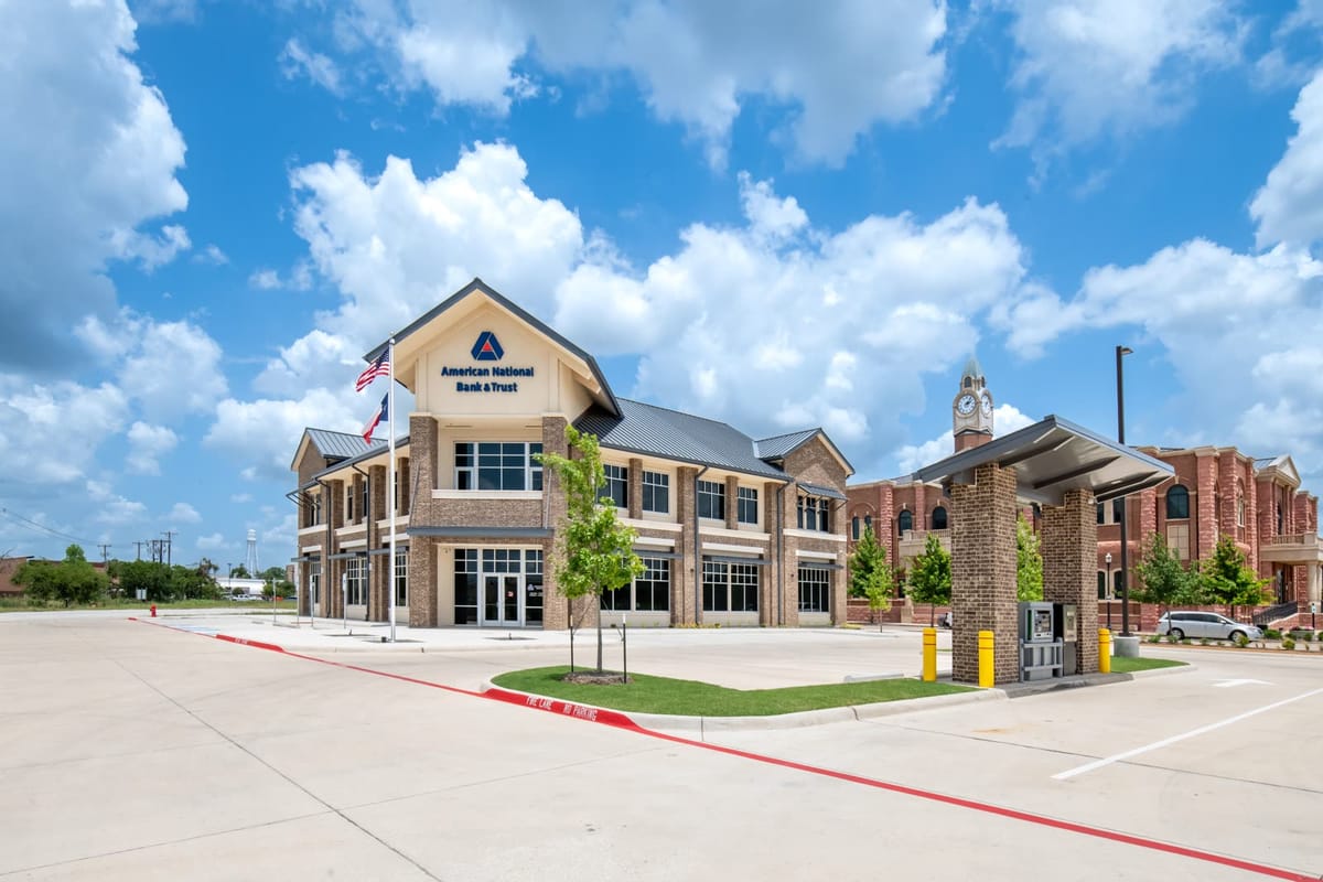 American National Bank & Trust — Banking & Finance plumbing project in Roanoke, TX