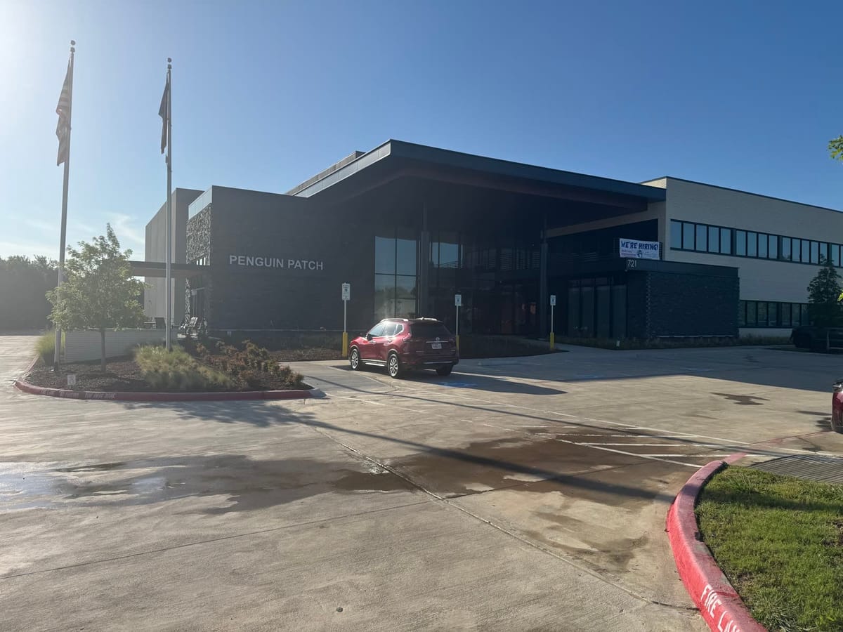 Penguin Patch Headquarters — Commercial & Retail plumbing project in DFW Metroplex